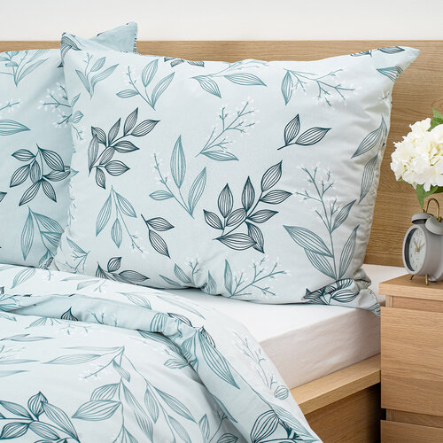 4Home Бавовняна постільна білизна Frosty Leave, 140 х 200 см, 70 х 90 см