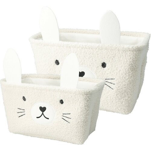 Hatu Komplet otroških košar za shranjevanjeRabbit, 2 kos, krem