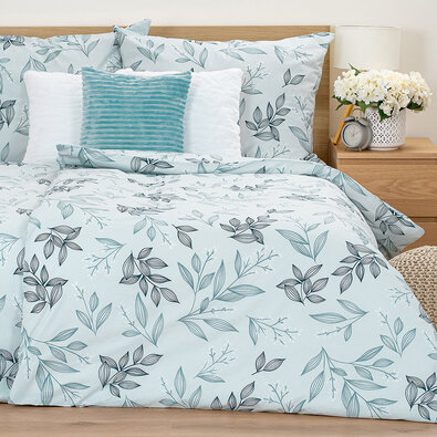 4Home Бавовняна постільна білизна Frosty Leave, 140 х 200 см, 70 х 90 см