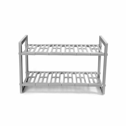 Compactor Verstellbares Regal unter das Waschbecken 30 x 40 cm, hellgrau
