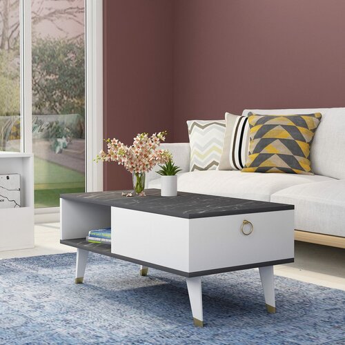 Konferenčný stolík Delux Black and White