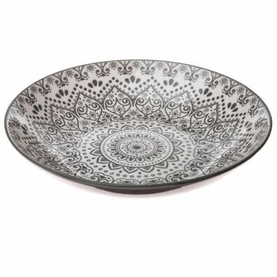 Porzellanteller tief Grey Orient, 21,5 cm