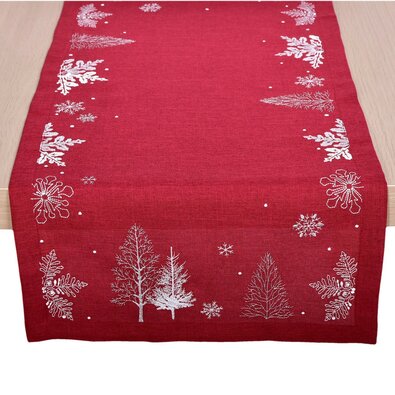 Božični tekač rdeč, 40 x 90 cm