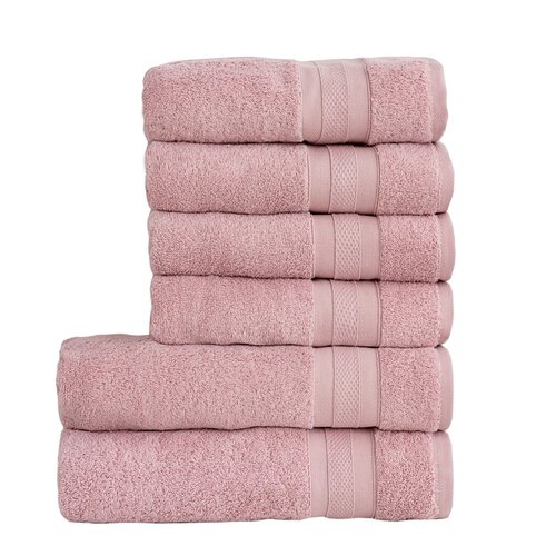 Stanex Set brisač in brisač MEXICO starorůžová, 4kos 50 x 100 cm, 2 kos 70 x 140 cm