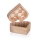 Dřevěná krabička Chess, 10,7 x 10 x 6 cm