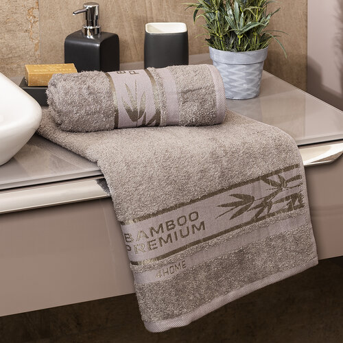 4Home Bamboo Premium ręcznik szary, 50 x 100 cm, 2 szt.