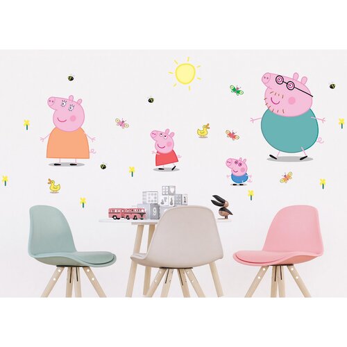 Samolepící dekorace Peppa Pig Classic, 65 x 85 cm