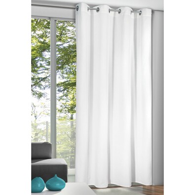 Zasłona z oczkami Alessandro biała, 135 x 245 cm