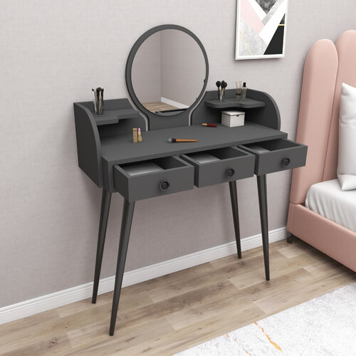 Kosmetický stůl Elegans Anthracite