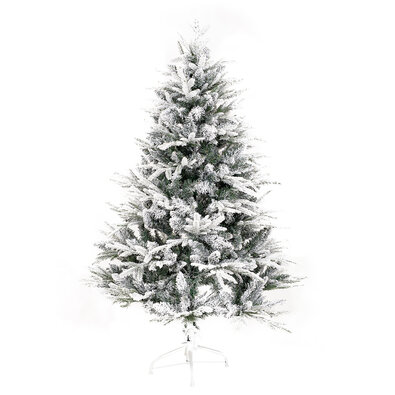 Weihnachtsbaum mit Schnee und Ständer Cardiff, 120 cm