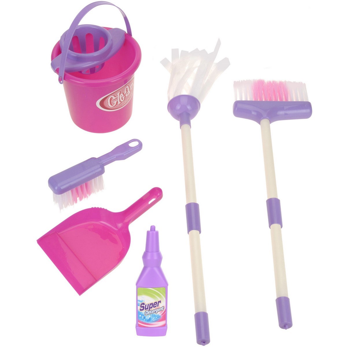 Detský upratovací set Pink, sada 7 ks