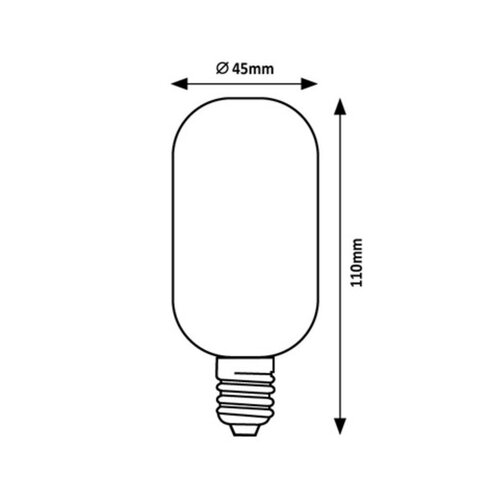 Rabalux Dekorativní LED filament žárovka s točeným vláknem, E27,T45, 4W, 250lm