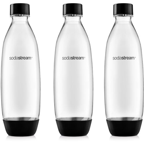 SodaStream steklenica Fuse 3Pack 1 l, črna