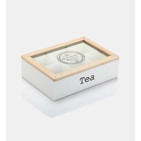 Cutie EH pentru plicuri de ceai, 6 compartimente, alb