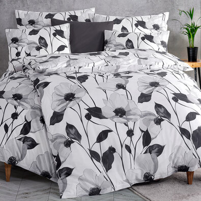 4Home Бавовняна білизна ренфорс Monochrome Bloom, 140 x 200 см, 70 x 90 см