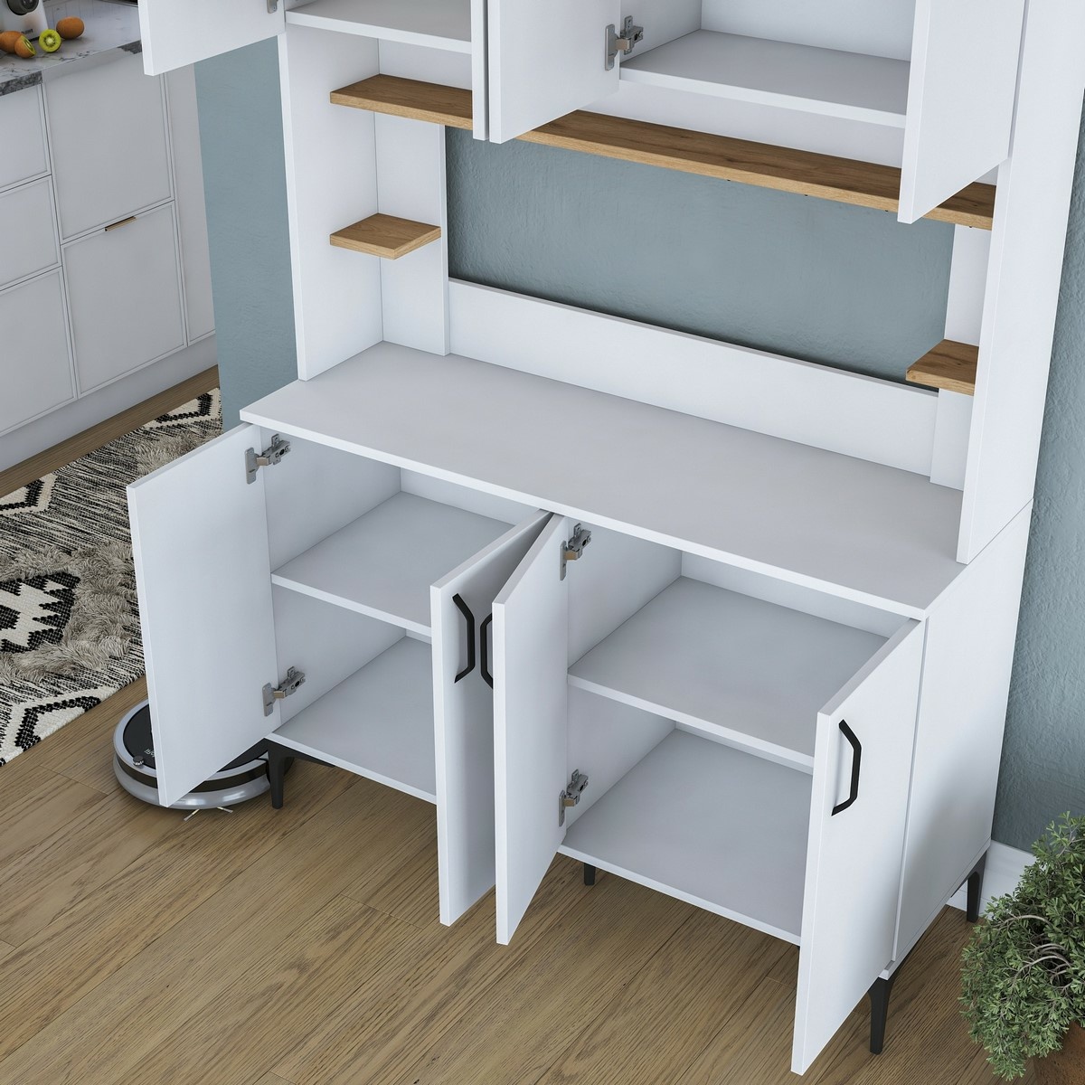 Skriňa Javy Walnut and White
