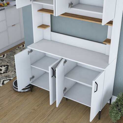 Dulap Jevy Walnut and White