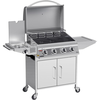 Avenberg Plynový nerezový BBQ gril s bočním hořákem Vermont 136 x 53 x 105,5 cm