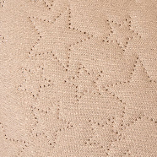4Home Tagesdecke Doubleface Stars beige, 220 x 240 cm, 2x 40 x 40 cm