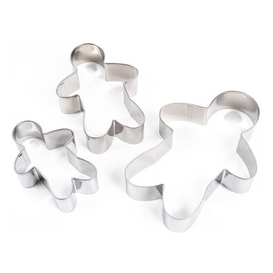 La Cucina Weihnachts-Ausstechformen Lebkuchenmann, 3 St.