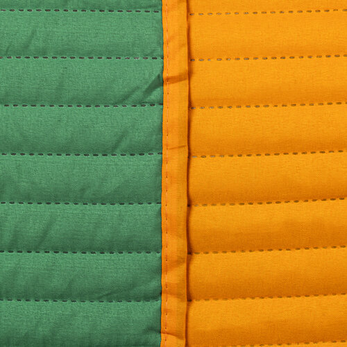 4Home Přehoz na postel Doubleface oranžová/zelená , 220 x 240 cm, 2 ks 40 x 40 cm