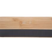 Ceas de masă Karlsson 5931 de design cu LED / ceas cu alarmă 19 cm , bambus