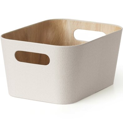 Kitchisimo Sada 2 úložných košíků 31 × 23 × 16 cm, krémová