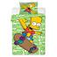 Simpsons Bart green gyermek pamut ágynemű, 140 x 200 cm, 70 x 90 cm