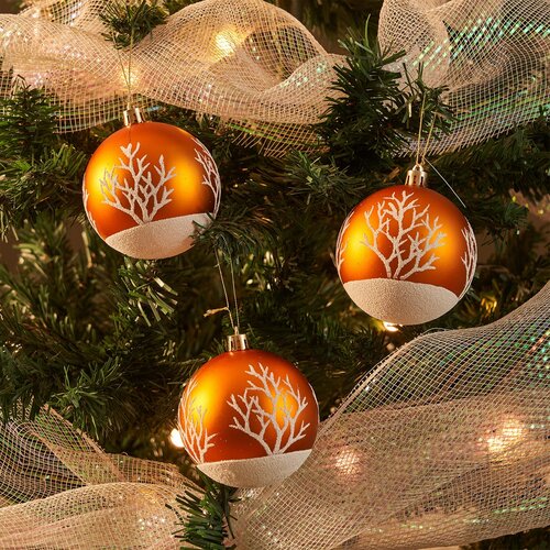 4Home Weihnachtsschmuck-Set Frost, 6 St., Gold