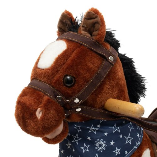 Cal balansoar cu melodie si esarfa Baby Mix Arthur, 72x 55 cm