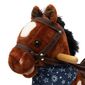 Cal balansoar cu melodie si esarfa Baby Mix Arthur, 72x 55 cm