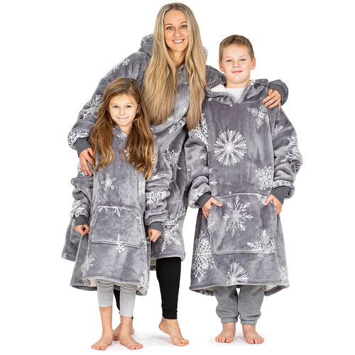 4Home Bluza z barankiem mikroplusz Silent Snowfall, uni L – męska