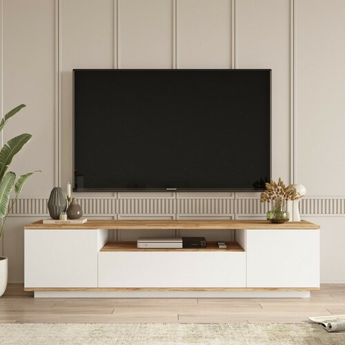 Stolik pod telewizor Fran Atlantic Pine and White