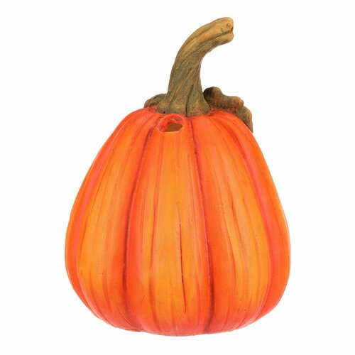 Jesenska LED dekoracija utripajoča buča z obrazom,21 x 21 x 29 cm, keramika