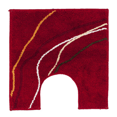 Podkładka pod WC czerwona, 50 x 50 cm