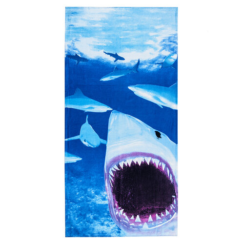 4Home Plážová osuška Žralok, 75 x 150 cm