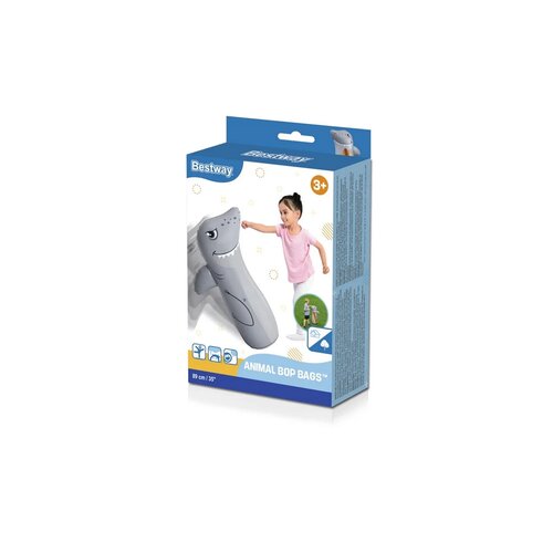 Bestway Sac de box gonflabil Shark, 89 cm