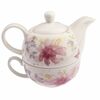 Porzellankanne mit Tasse Flower, 400 ml