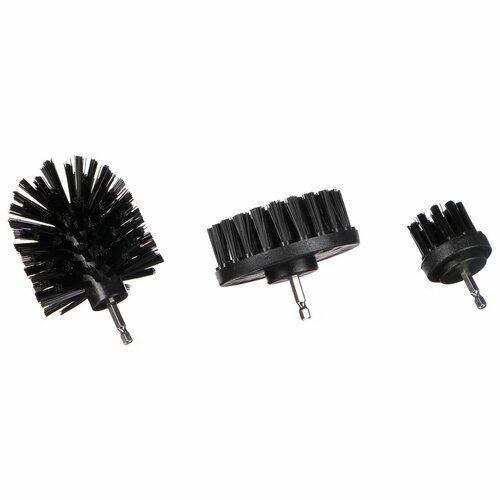 Sixtol Zestaw szczotek do wiertarki do czyszczeniasamochodu CAR DETAILING DRILL BRUSH 3 HARD, 3 szt.