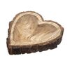 Tavă decorativă InDecor din lemn de mango cuscoarță Inimă, 22 x 22 x 3 cm