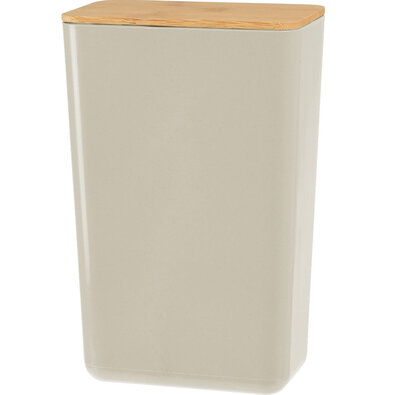 Aufbewahrungsbox mit Bambusdeckel Roger, 13 x 20,7 x 8 cm, Beige