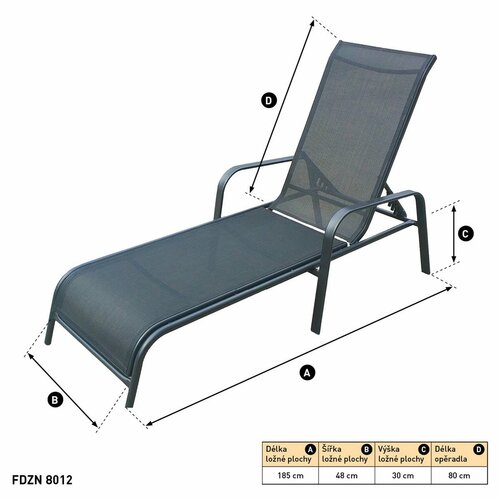 Fieldmann FDZN 8012 Záhradné ležadlo