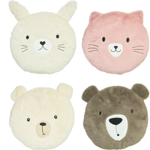 Polštářek Bear sv. hnědá, pr. 30 cm