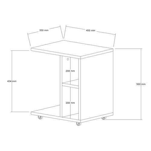 Odkladací stolík Amy White