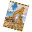 Pătură pentru copii BedTex Excavator galben, 130 x170 cm