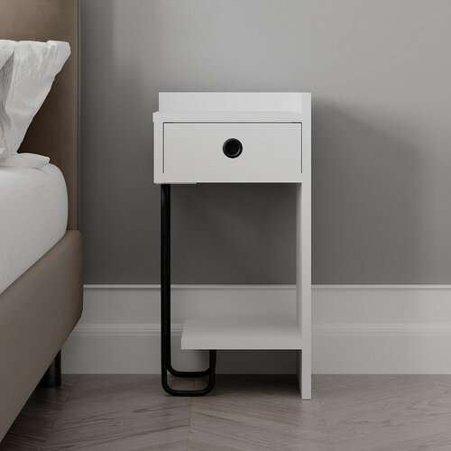 Nachttisch Sirius Right White