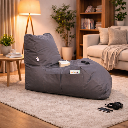Puf Daybed, gri închis