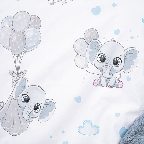 4Home Baumwollbettwäsche für Kinder Elephant, 100 x 135 cm, 40 x 60 cm