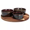 Set de servire EH Torrente, 4 buc, verde, diam.19,8 cm