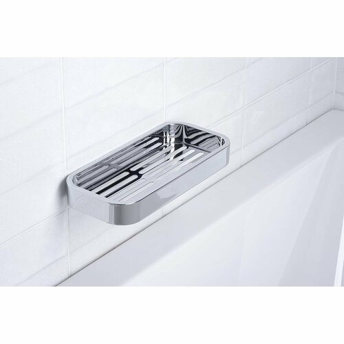 GEDY 3218 Półka prysznicowa Smart, 24,1 x 3 x 11,1cm, srebrna